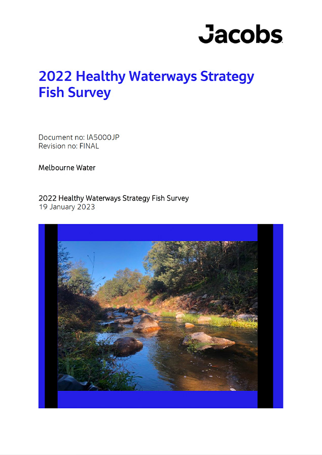 2022 Healthy Waterways Strategy Fish Survey