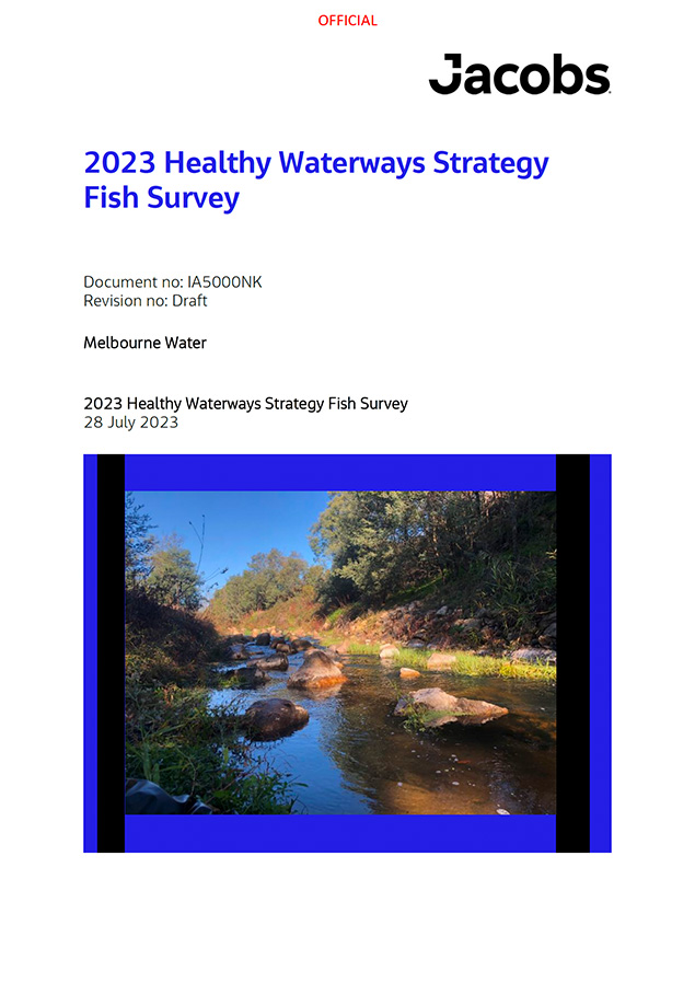 2023 Healthy Waterways Strategy Fish Survey