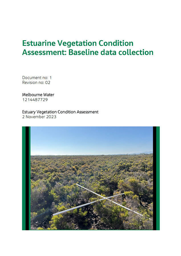 Estuarine Vegetation Condition Assessment: Baseline data collection