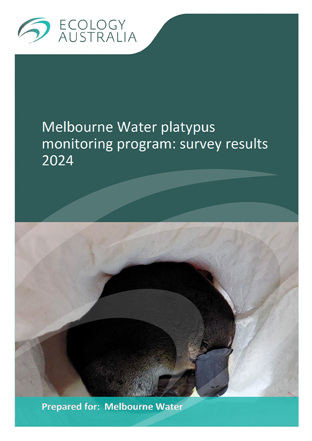 Melbourne Water platypus monitoring program: survey results 2024