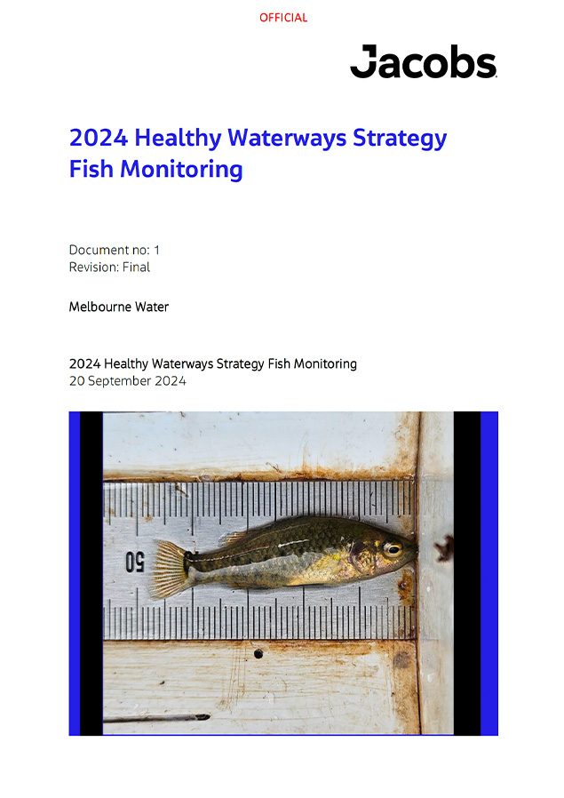 2024 Healthy Waterways Strategy Fish Monitoring