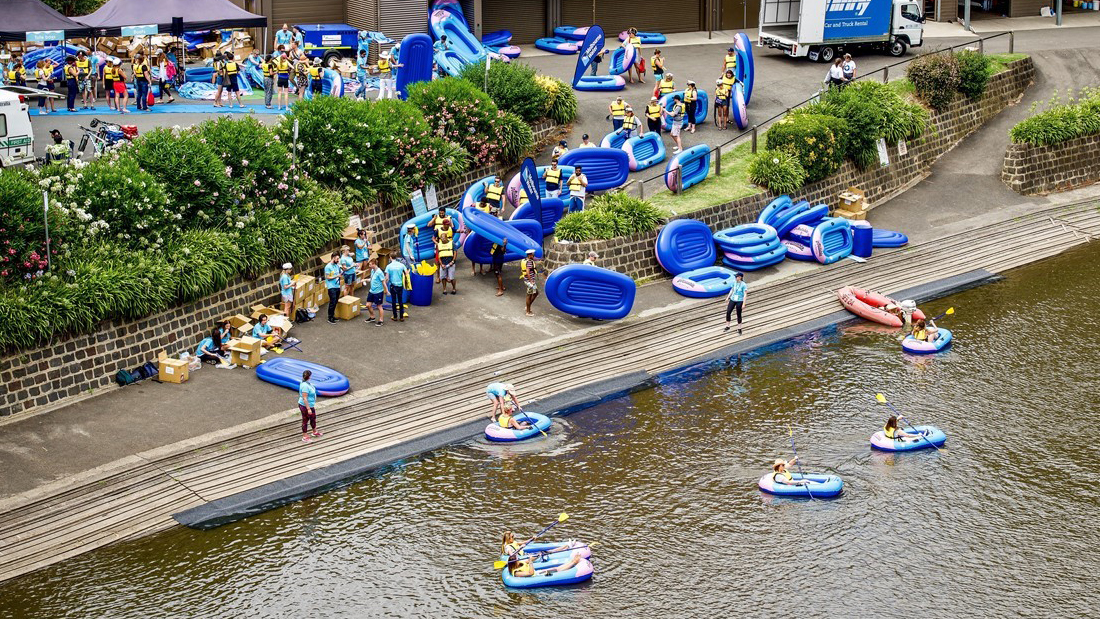 Inflatable Regatta on the Yarra River